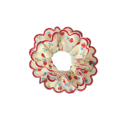 Martha Ditsy Scalloped Scrunchie