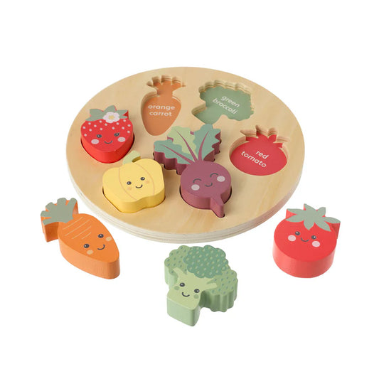 Happy Veggies Wooden Puzzle