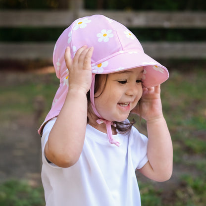 Sun Soft UV Baby Cap- Pink Daisy