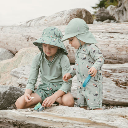 Sun Soft UV Baby Cap- Sage Green