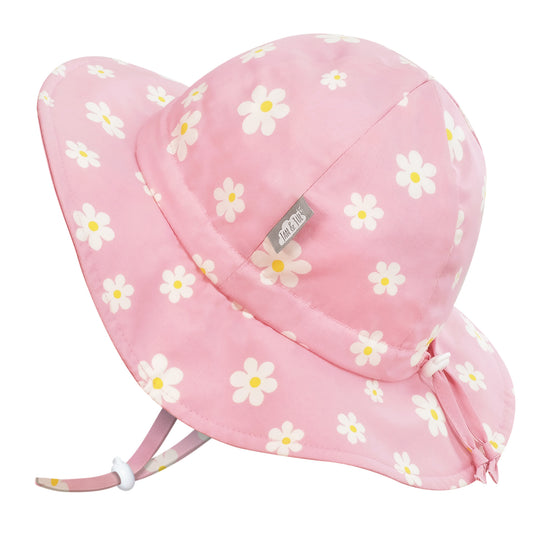 Cotton Floppy Hat- Pink Daisy