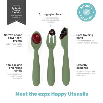 Happy Utensils- Olive