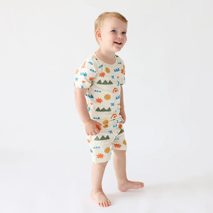 Organic Kids Shortie Pajamas- West Coast