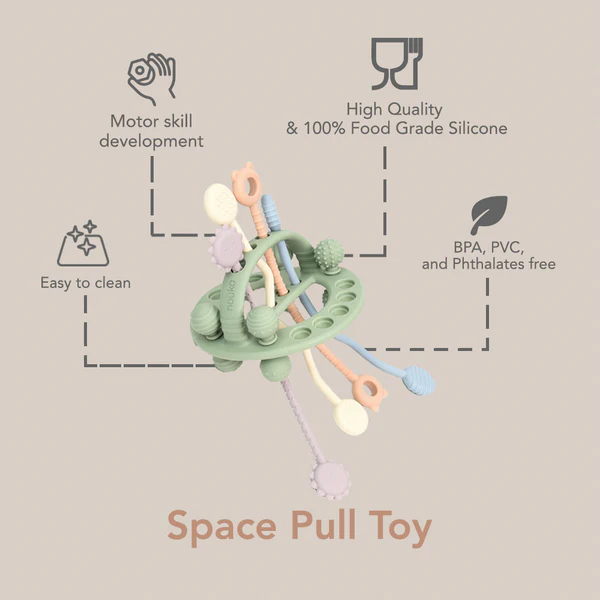 Silicone Sensory Space Pull Toy
