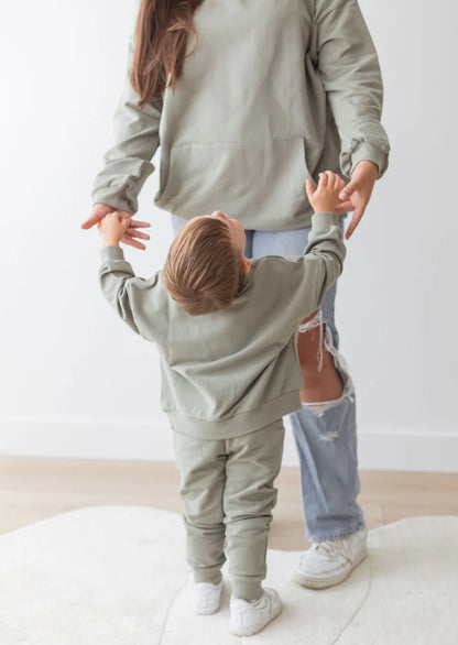 Organic Basil Sweatshirt & Jogger Set
