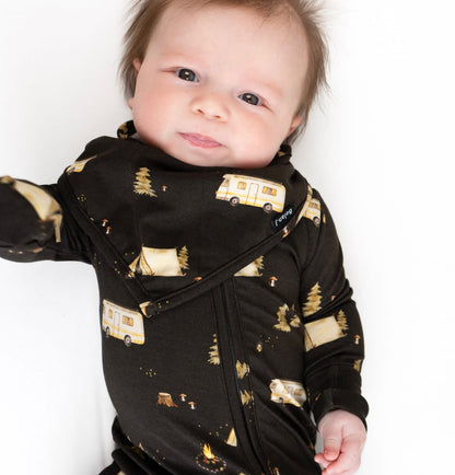 Bamboo Bandana Bib- Night Camp