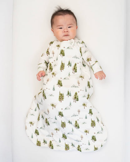 2.5 TOG Ribbed Bamboo Sleep Bag- Misty Forest