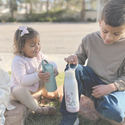 12oz. Stainless Steel Drinking Bottle- Moss