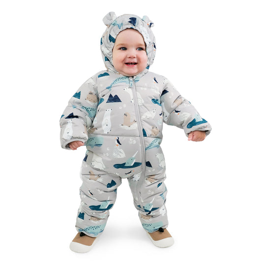 Toasty-Dry 1pc. Baby Snowsuit- Polar Pals