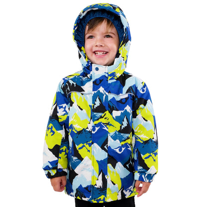 Kids Ski Jacket- Neon Peaks