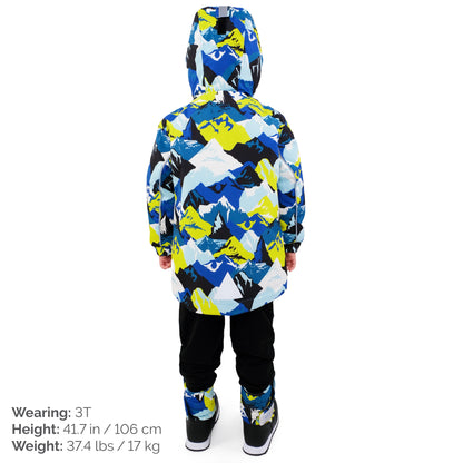 Kids Ski Jacket- Neon Peaks