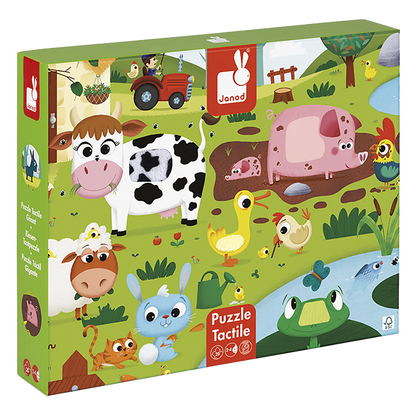 20pc. Touch-and-Feel Puzzle- Farm