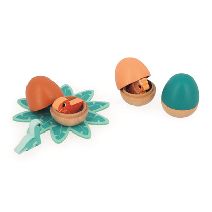 Wooden Dino Surprise Eggs