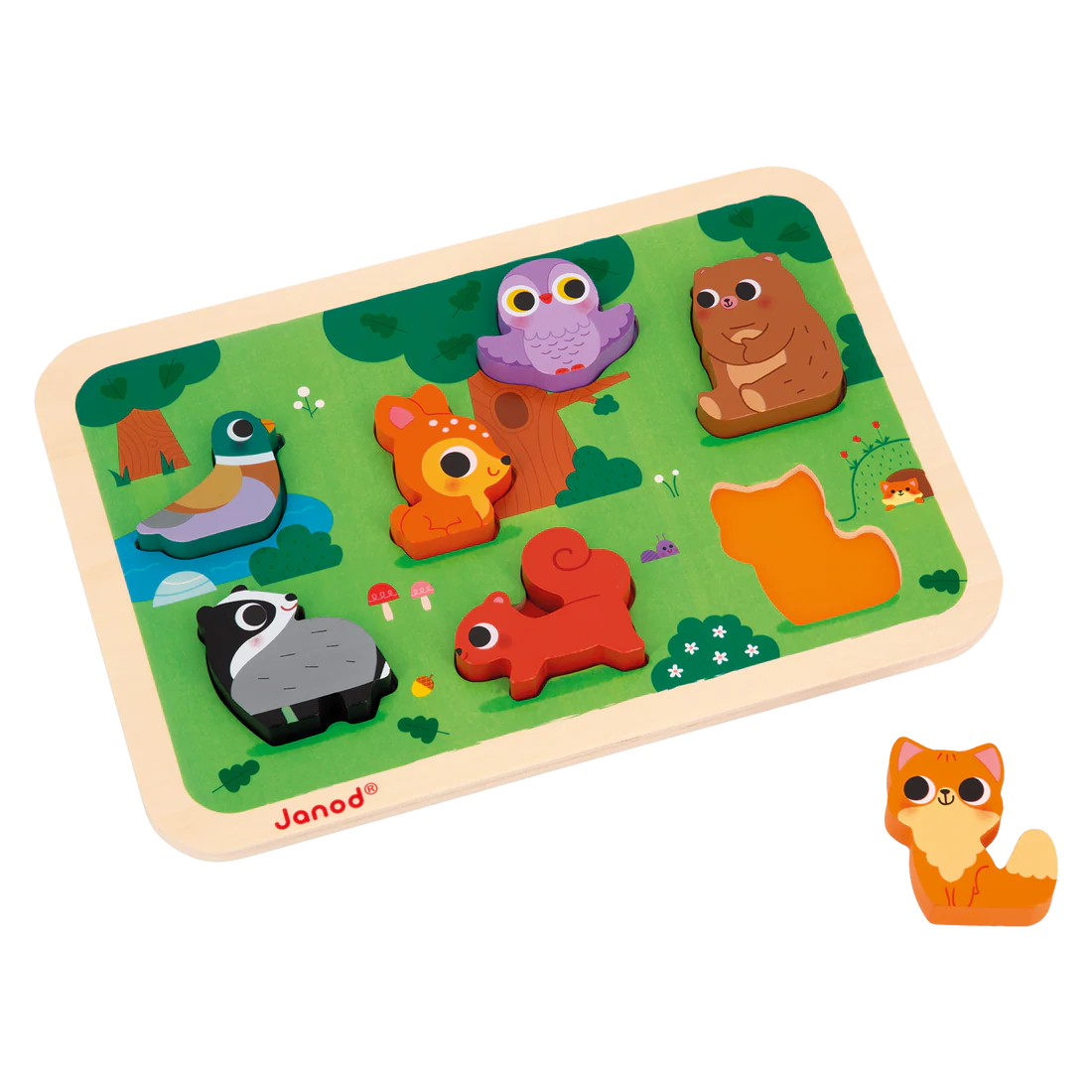 Wooden Chunky Puzzle- Forest