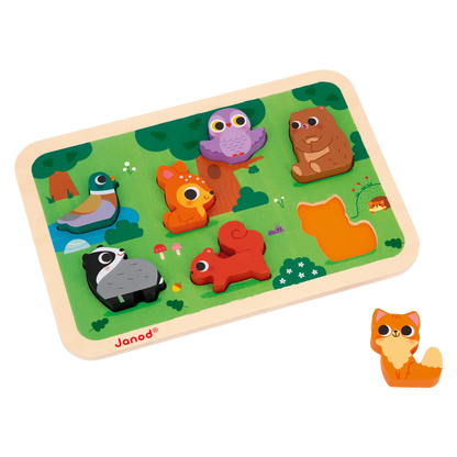 Wooden Chunky Puzzle- Forest
