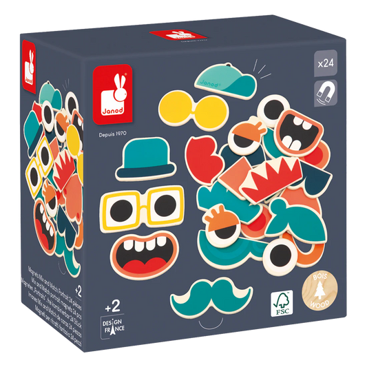 Wooden Mix and Match Portrait Magnet Set