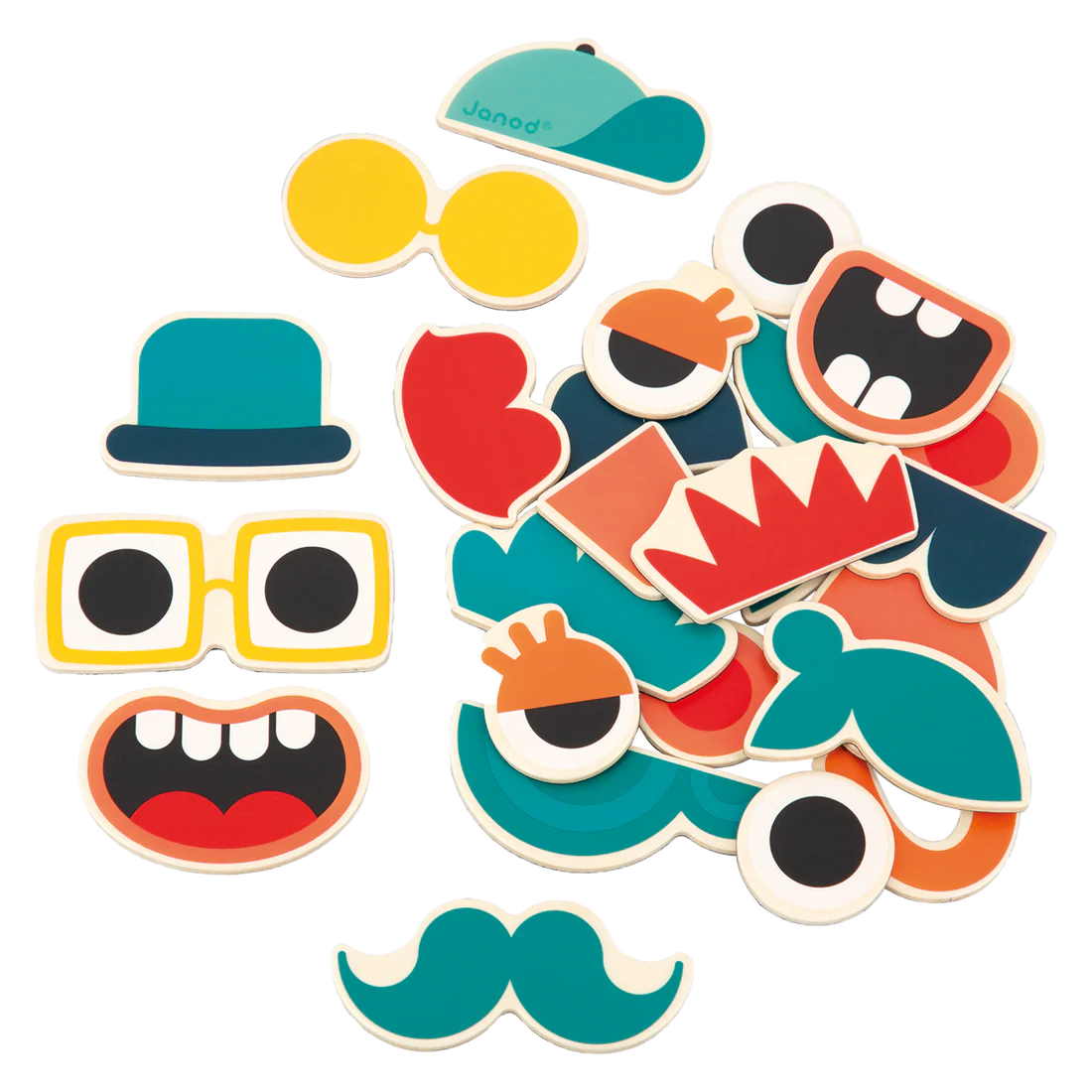 Wooden Mix and Match Portrait Magnet Set