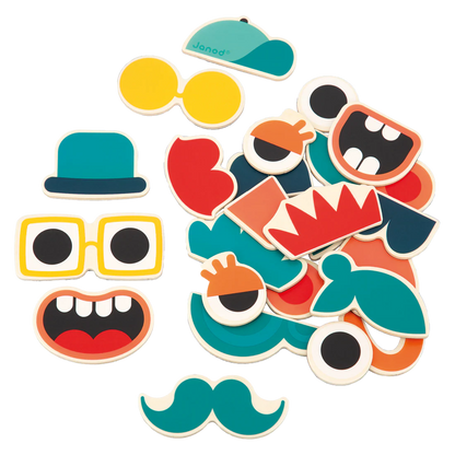 Wooden Mix and Match Portrait Magnet Set