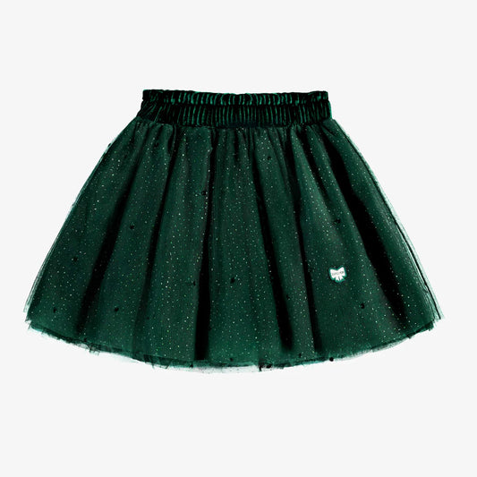 Forest Green Sparkle Tulle Skirt