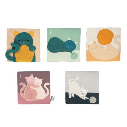 Kitten Sensory Fabric Cards