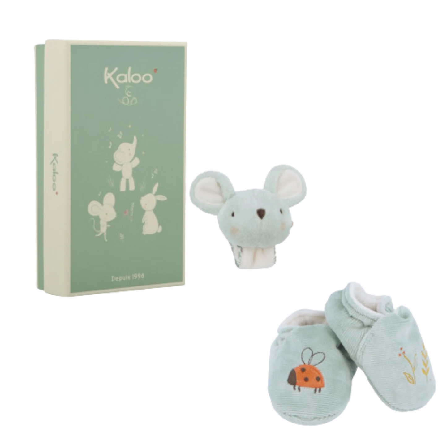 Mouse Bell Bracelet & Slipper Gift Set