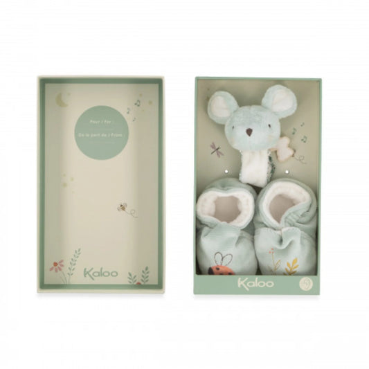 Mouse Bell Bracelet & Slipper Gift Set