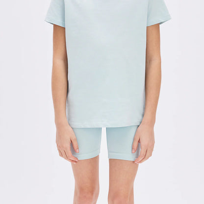 Sky Blue Bike Shorts