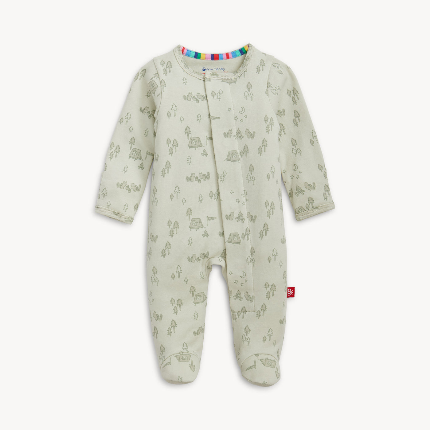 Magnetic Organic Cotton Footie- Base Camp Buddies