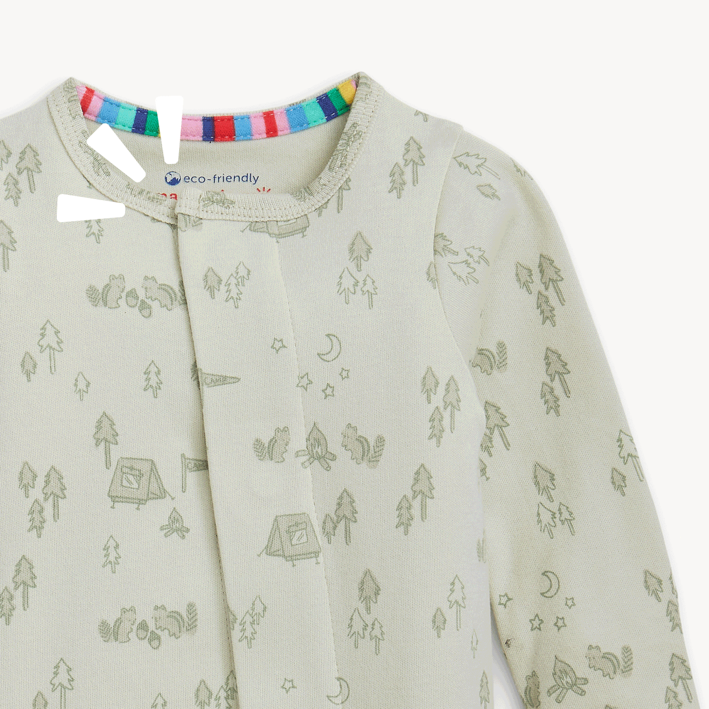 Magnetic Organic Cotton Footie- Base Camp Buddies