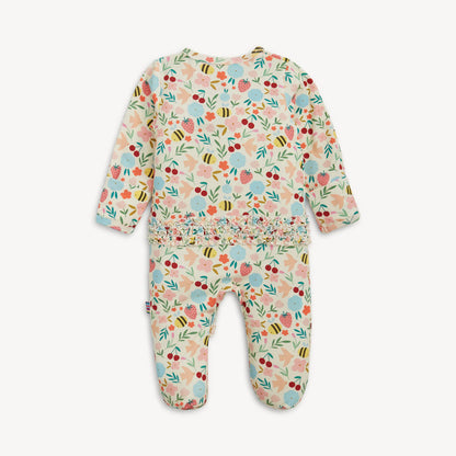 Magnetic Modal Ruffle Footie- Honey Blossom