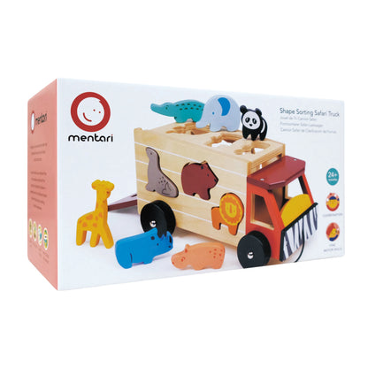 Wooden Shape Sorting Safari Truck
