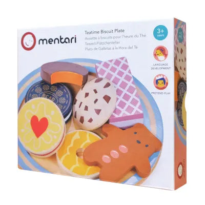 Teatime Wooden Biscuit Plate