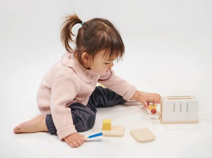 Rise & Shine Wooden Toaster Set
