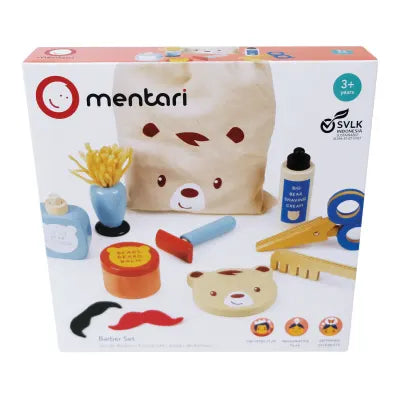 Wooden Barber Set