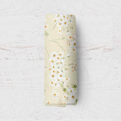 Bamboo Muslin Swaddle Blanket- Daisy