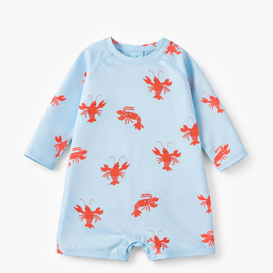 Lobster Long Sleeve Shortie Baby Swimsuit