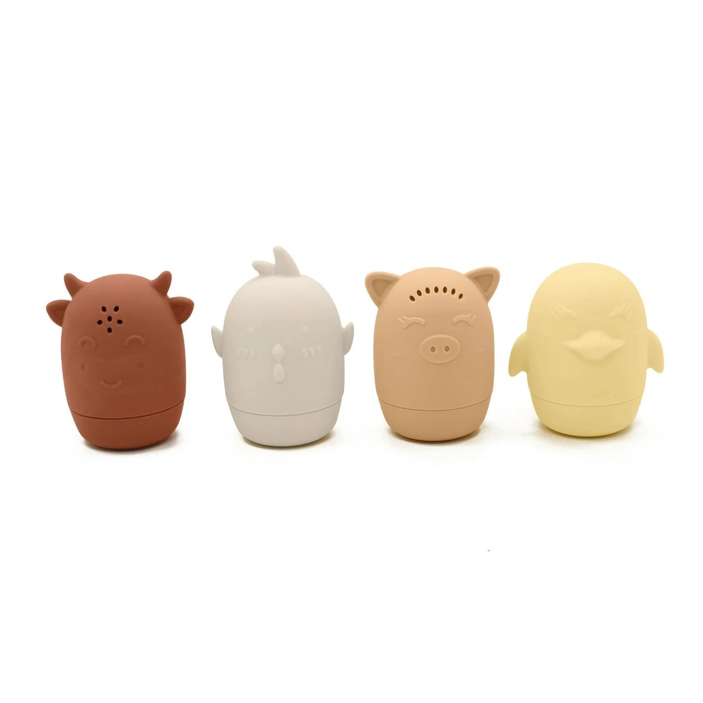 Silicone Farm Animals Bath Toys