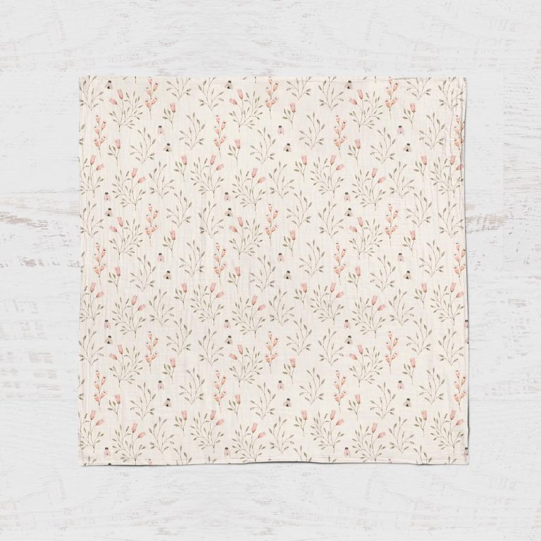 Bamboo Muslin Swaddle Blanket- Summer Wind