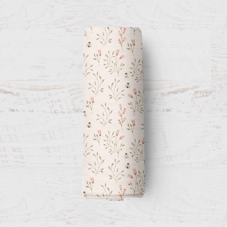 Bamboo Muslin Swaddle Blanket- Summer Wind