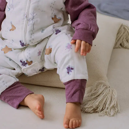 2.5TOG Long Sleeve Footed Sleep Bag- Snow Angels
