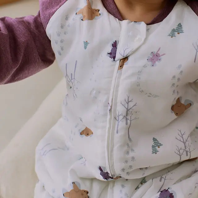 2.5TOG Long Sleeve Footed Sleep Bag- Snow Angels