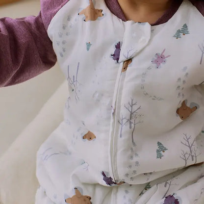 2.5TOG Long Sleeve Footed Sleep Bag- Snow Angels