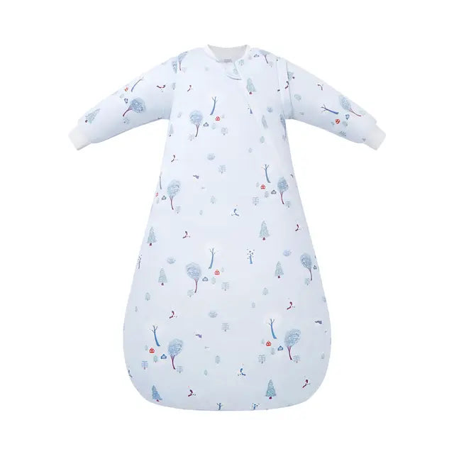1.0TOG Removable Sleeves Organic Sleep Bag- Snowy Snuggles