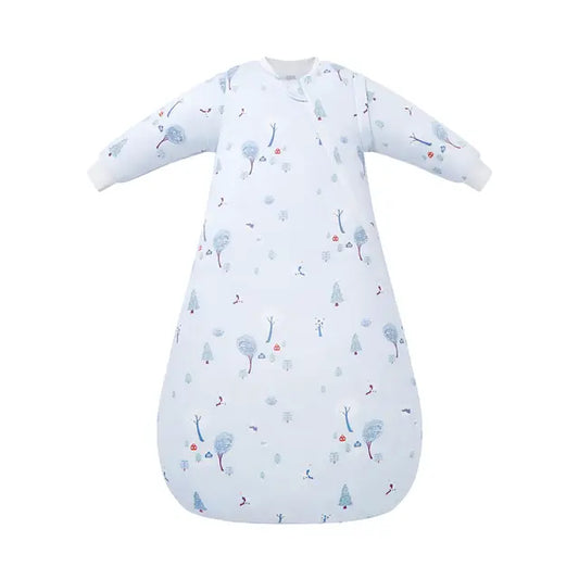 1.0TOG Removable Sleeves Organic Sleep Bag- Snowy Snuggles