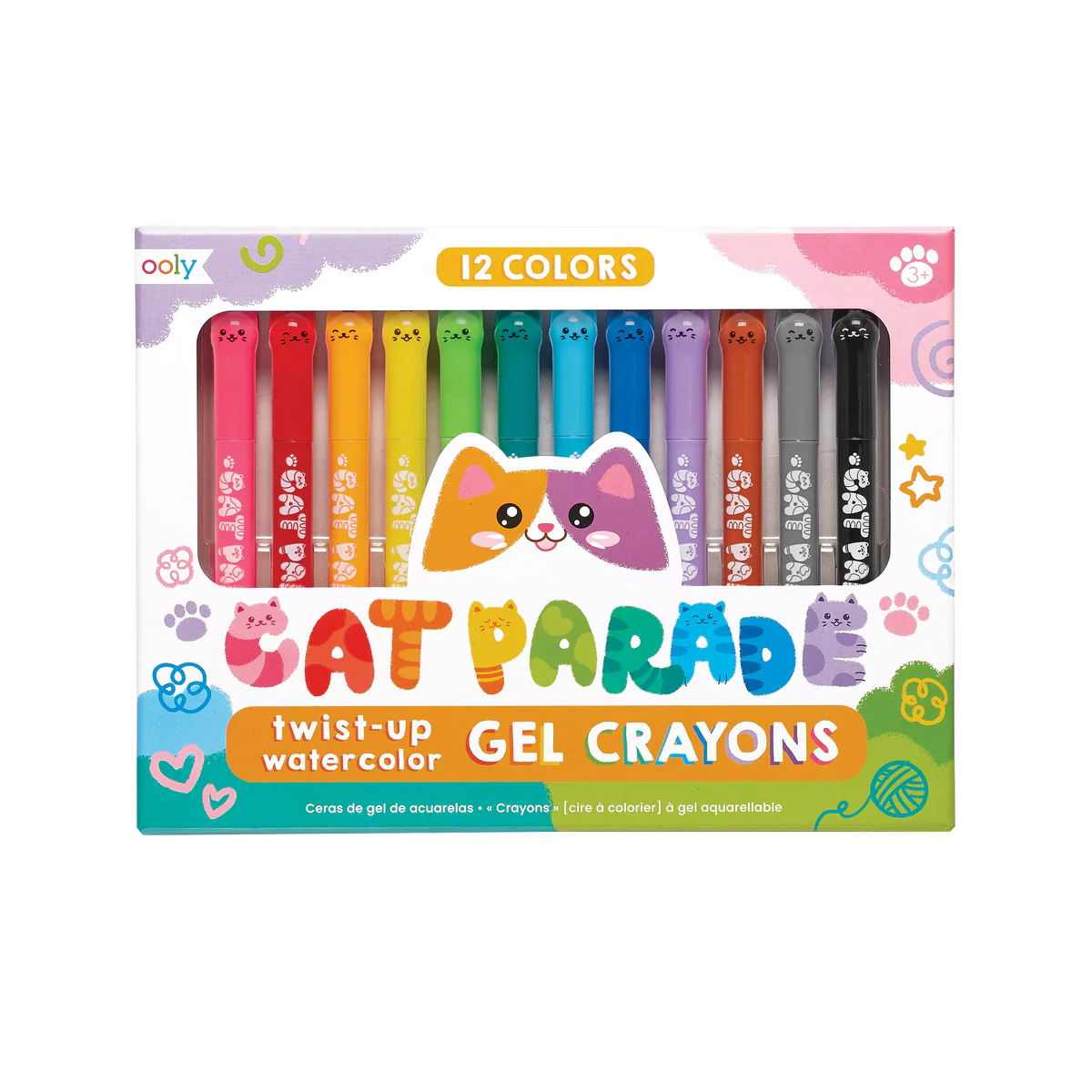 Cat Parade Watercolour Gel Crayons