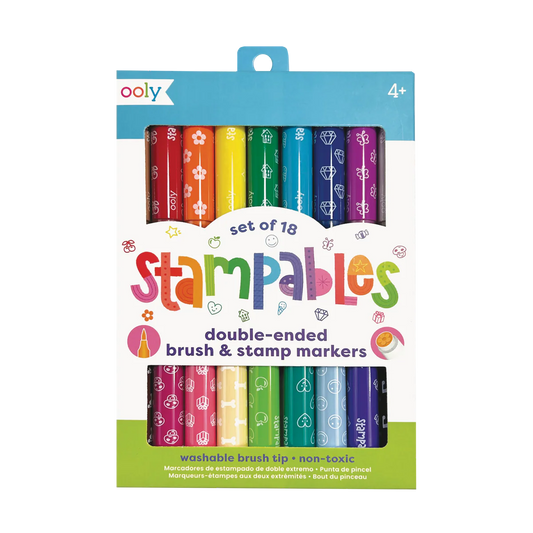 Stampables Double Ended Stamp & Brush Markers