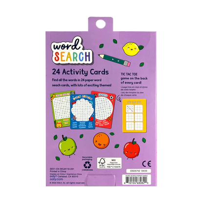 Word Search Activity Cards