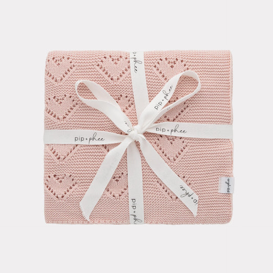 Cotton Knit Blanket- Primrose