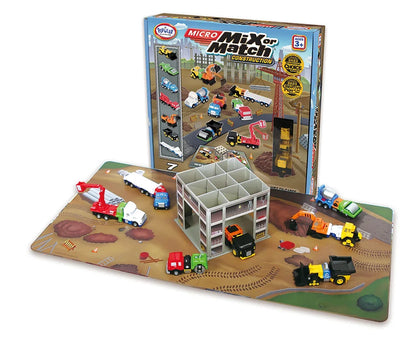 Micro Mix and Match Magnetic Construction Vehicles