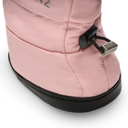 Toddler Puffer Booties- Haze Pink